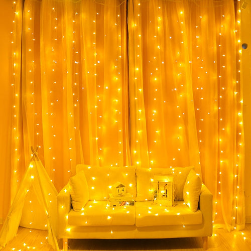 2/3/6M Curtain LED String Light Fairy Icicle LED Christmas Garland Wedding Party Patio Window Outdoor String Light Decoration